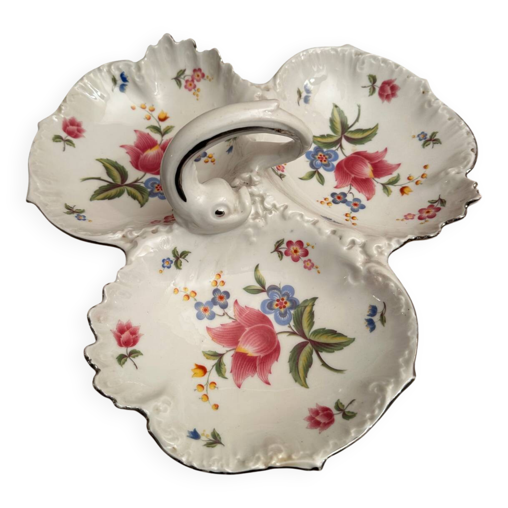 Serving dish for hors d'oeuvres, porcelain from Limoges - 1950s