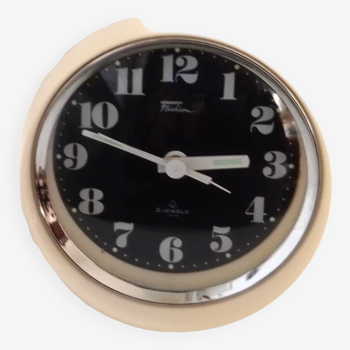 Round mechanical alarm clock, 2 jewels
