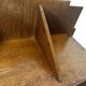 Art Deco wooden wall shelve rack in oak minimalist design
