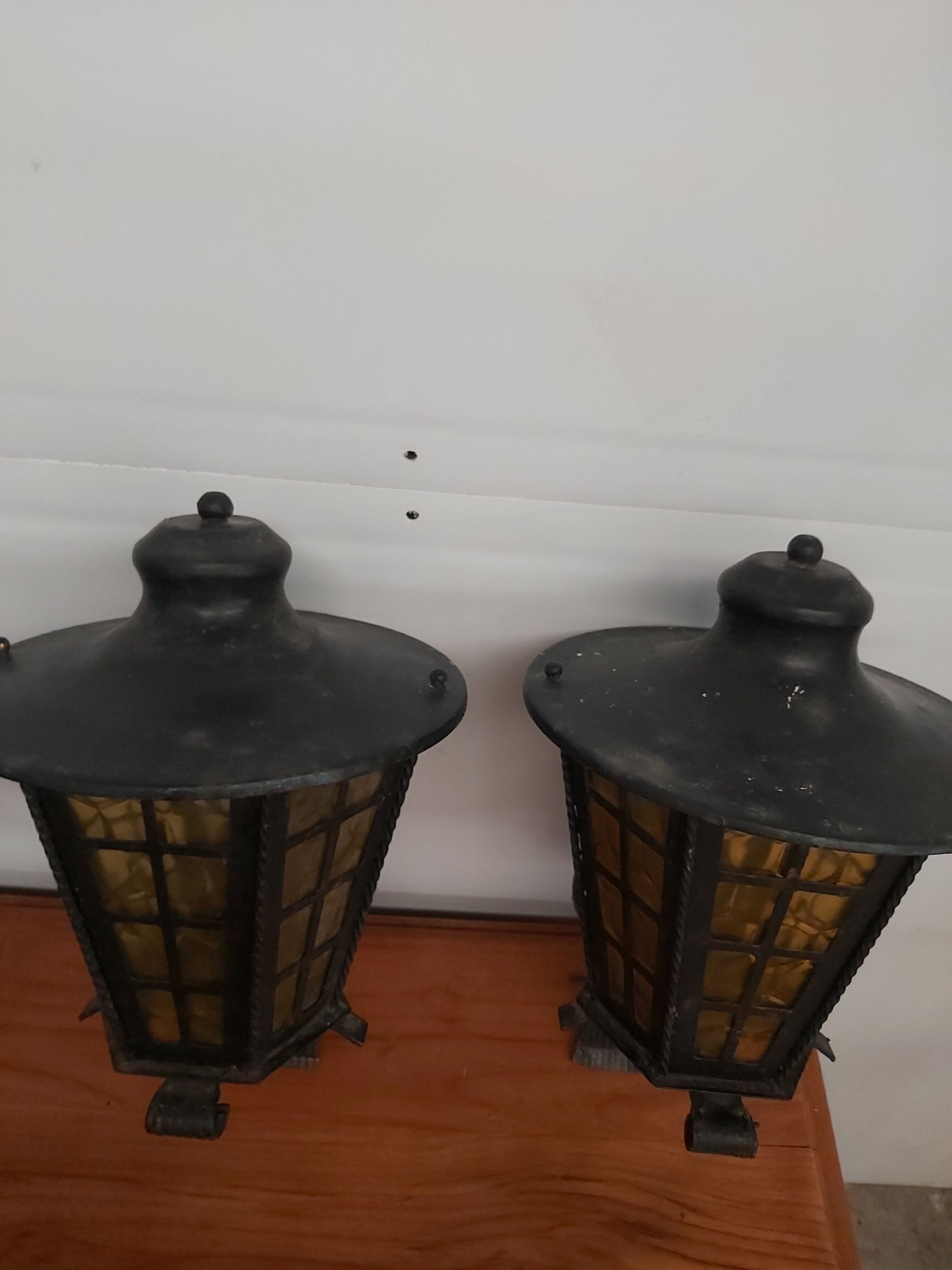 Pair of vintage lanterns