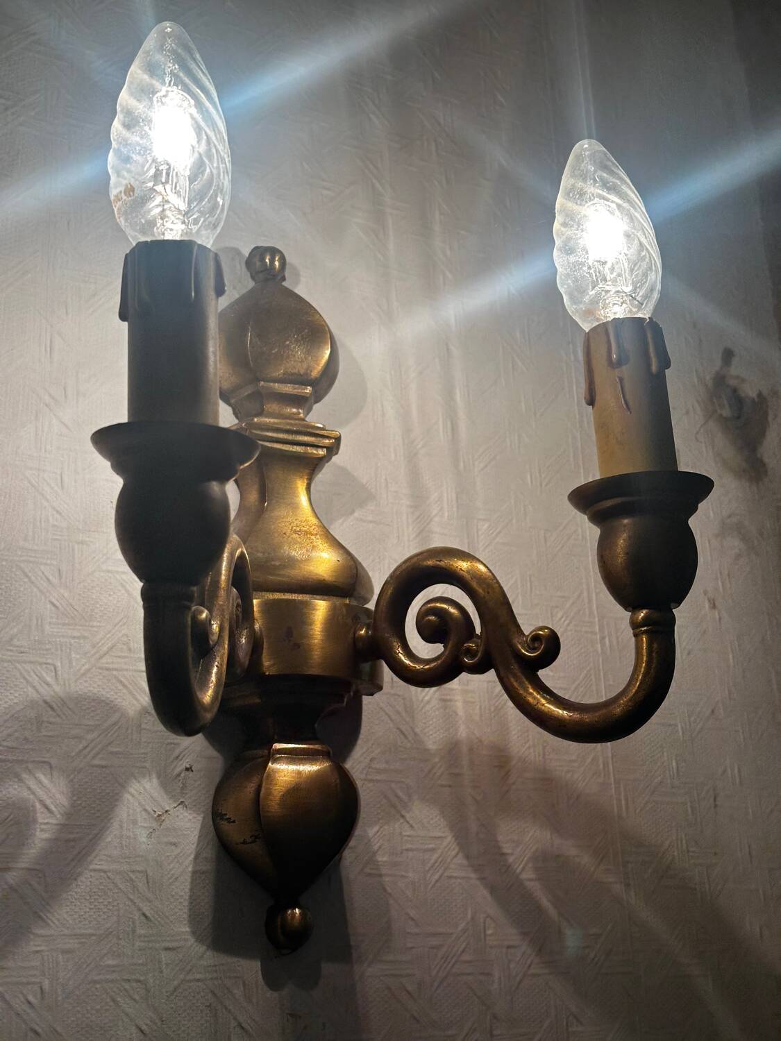 Vintage Brass Wall Sconce