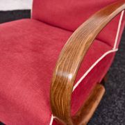 Fauteuils et tabourets Art Déco Jindřich Halabala H-530 années 1940, Up Závody