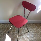 Red formica chair