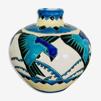 Art Deco Kéramis vase by Charles Catteau