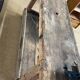Old wooden craft workbench