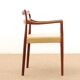 Fauteuil scandinave en palissandre de Rio