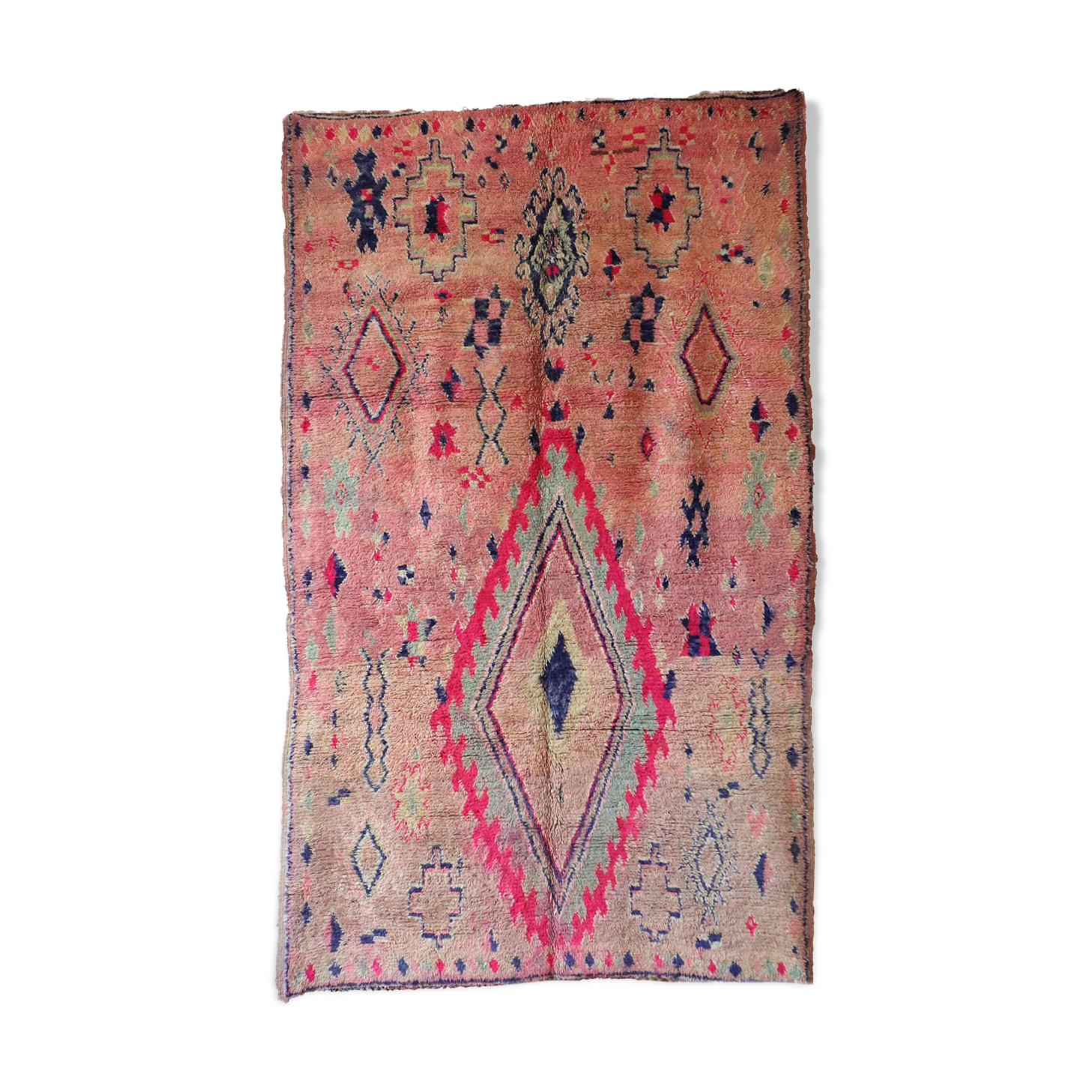 Tapis marocain rose - 184 x 304 cm