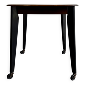 Table d'appoint vintage sur roulettes