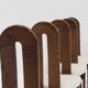 Vintage brutalist dining chairs, set of 6