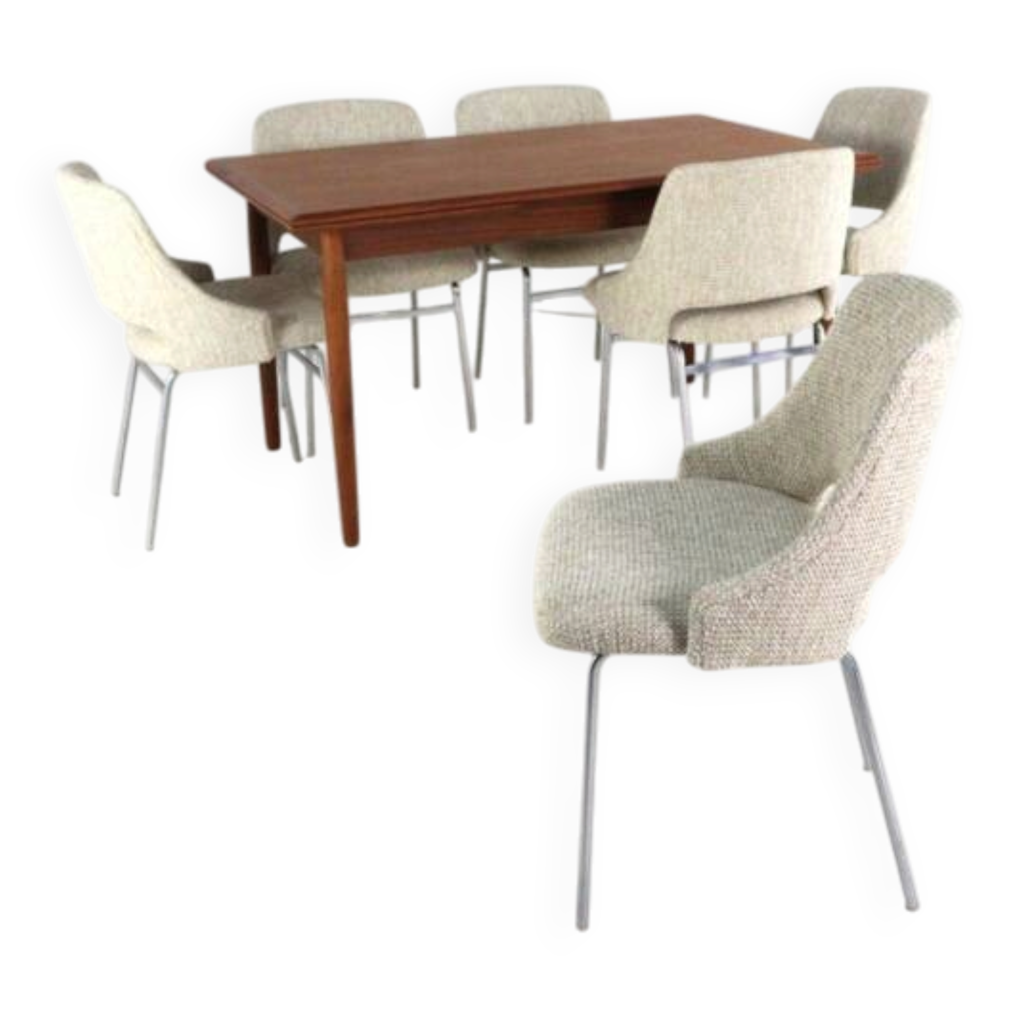 Set of 6 Cees Braakman for Pastoe FM32 chairs - dutch mid century design