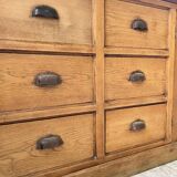 XXL solid oak counter sideboard
