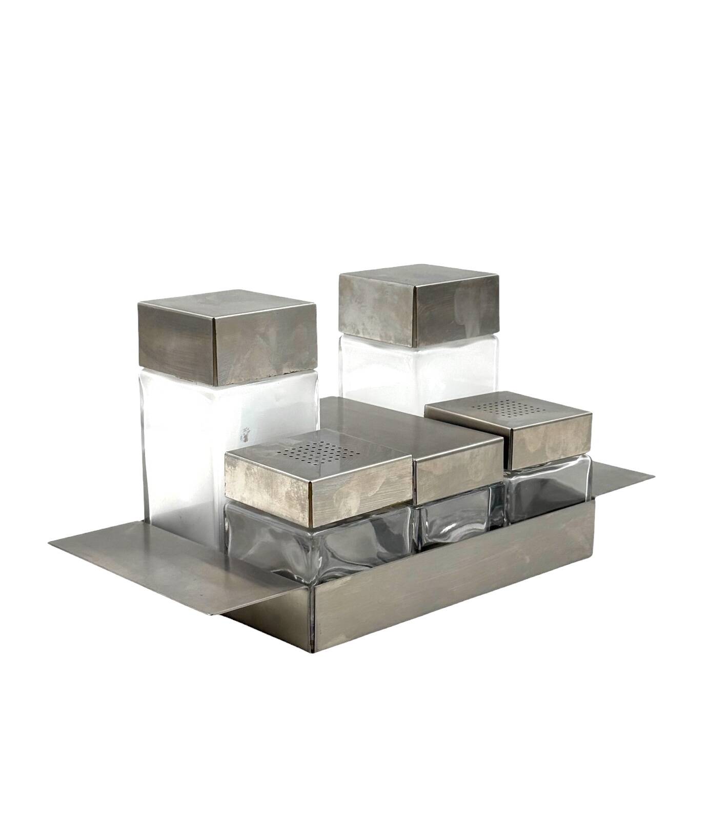 Hollywood regency Cruet-set, Manifattura Zani Italy, 1970s.