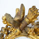 Mirror oval medallion 19th 90x61cm style Louis XVI
