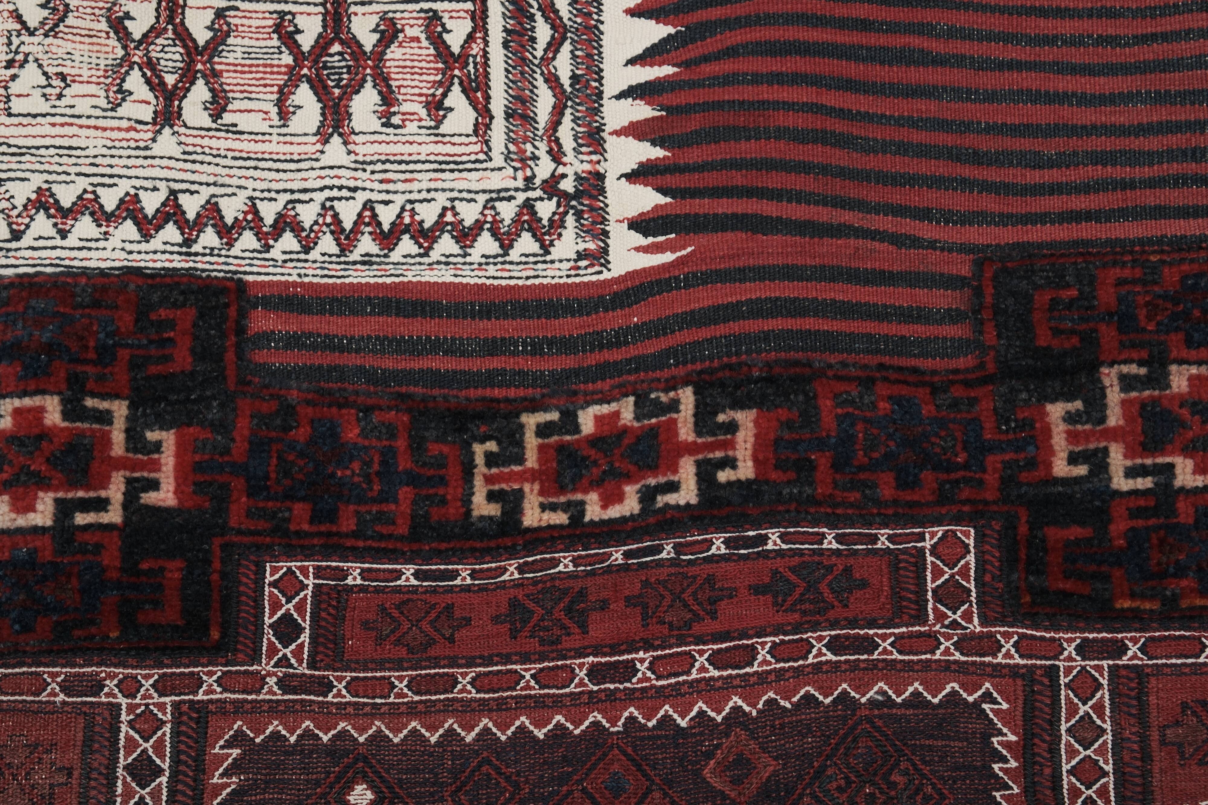 Vintage Turkish Oushak Rug Handwoven 95x235 cm