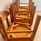 Lot de 6 chaises en pin massif design scandinave Reiner Daumiller vintage années 70