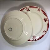 Lot de 7 assiettes plates Badonviller