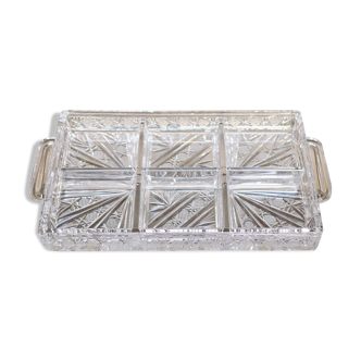 Plat apéritif en cristal