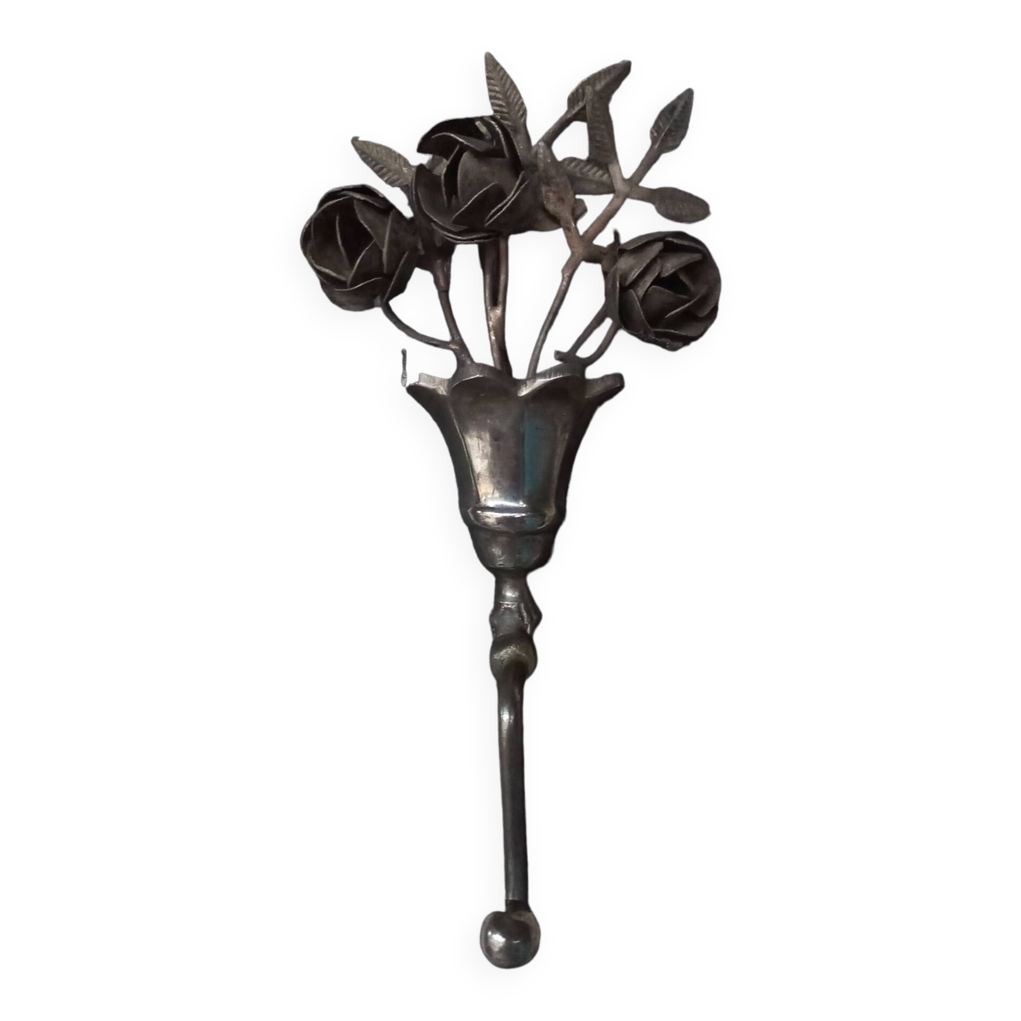 Old metal hook "old roses"