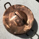 Copper frying pan flat