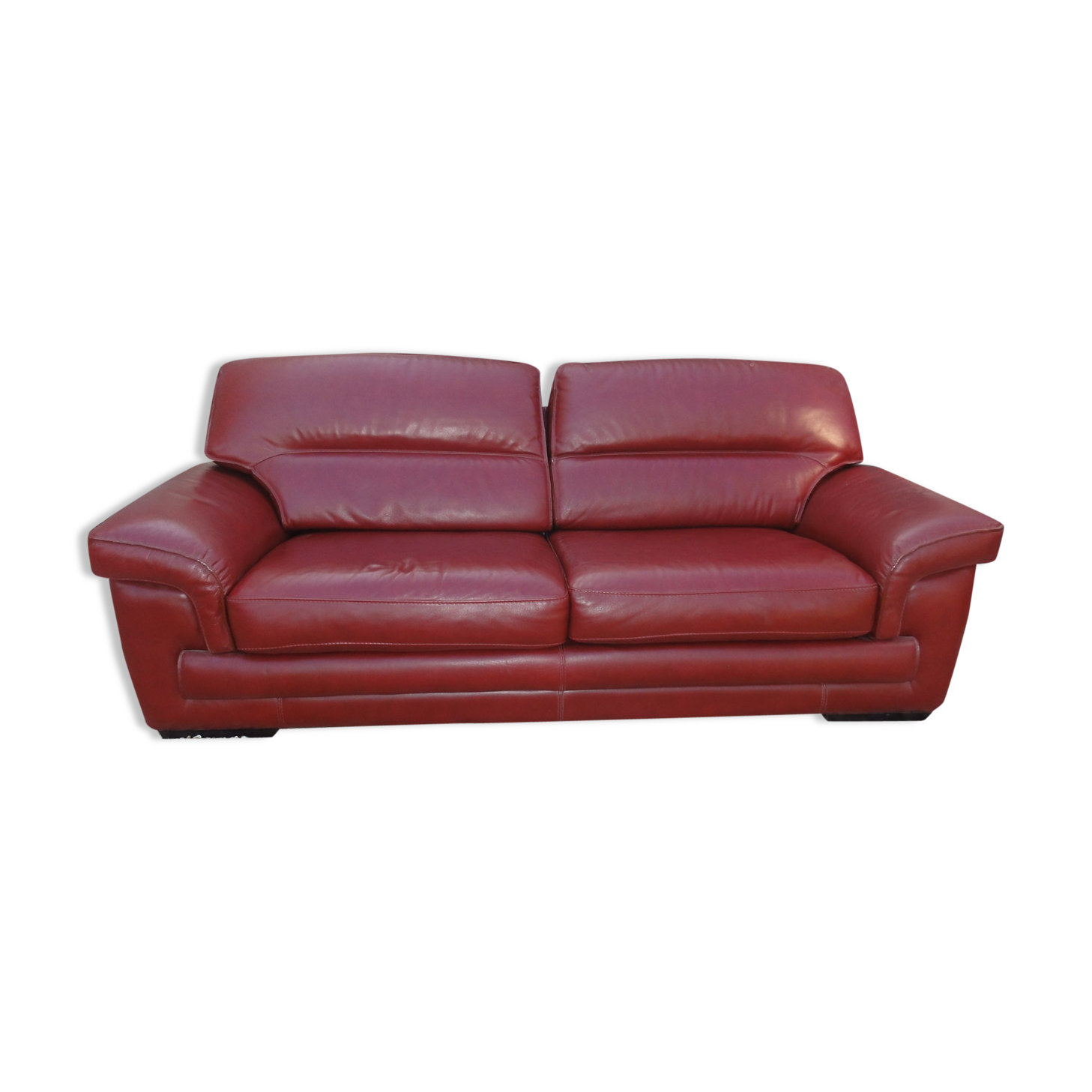 Buffalo leather sofa by Cinna Selency