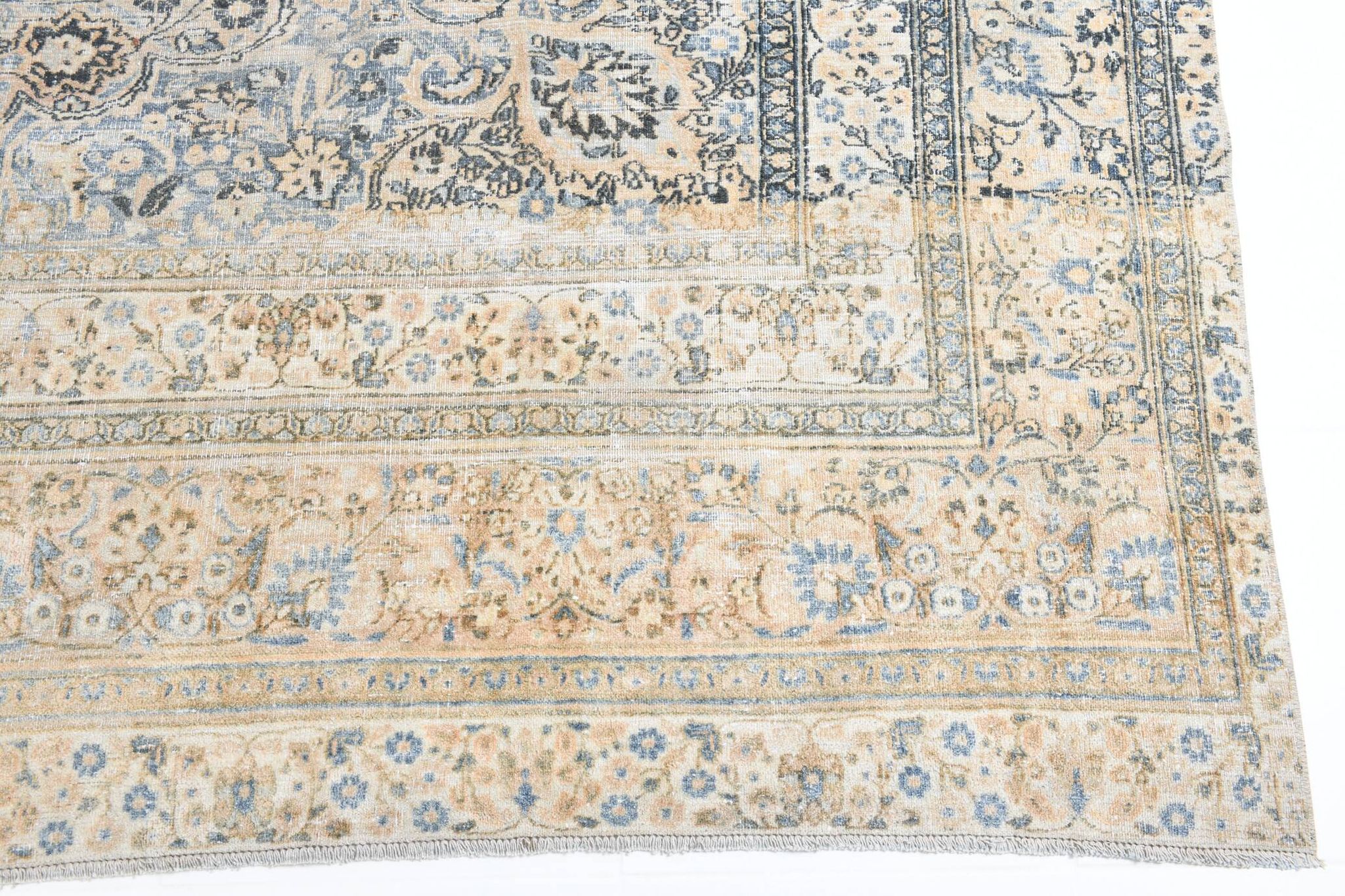 Tapis persan classique antique bleu clair 10x13, 296x386 cm