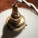 Suspension in translucent opaline vintage 1900