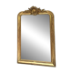 Mirror 153/101cm Louis-Philippe with pediment and pearl gold leaf.