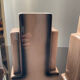 Pair of Skycraper Art Deco vases in glazed ceramic