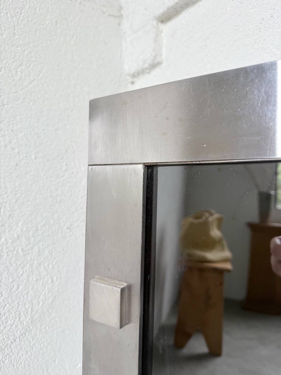 Chrome mirror from the 1970s.