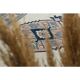 1970s Vintage Turkish Handmade Wool & Cotton Beige Area Rug 158x246