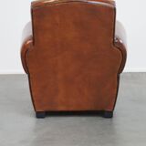 Fauteuil design en cuir de mouton