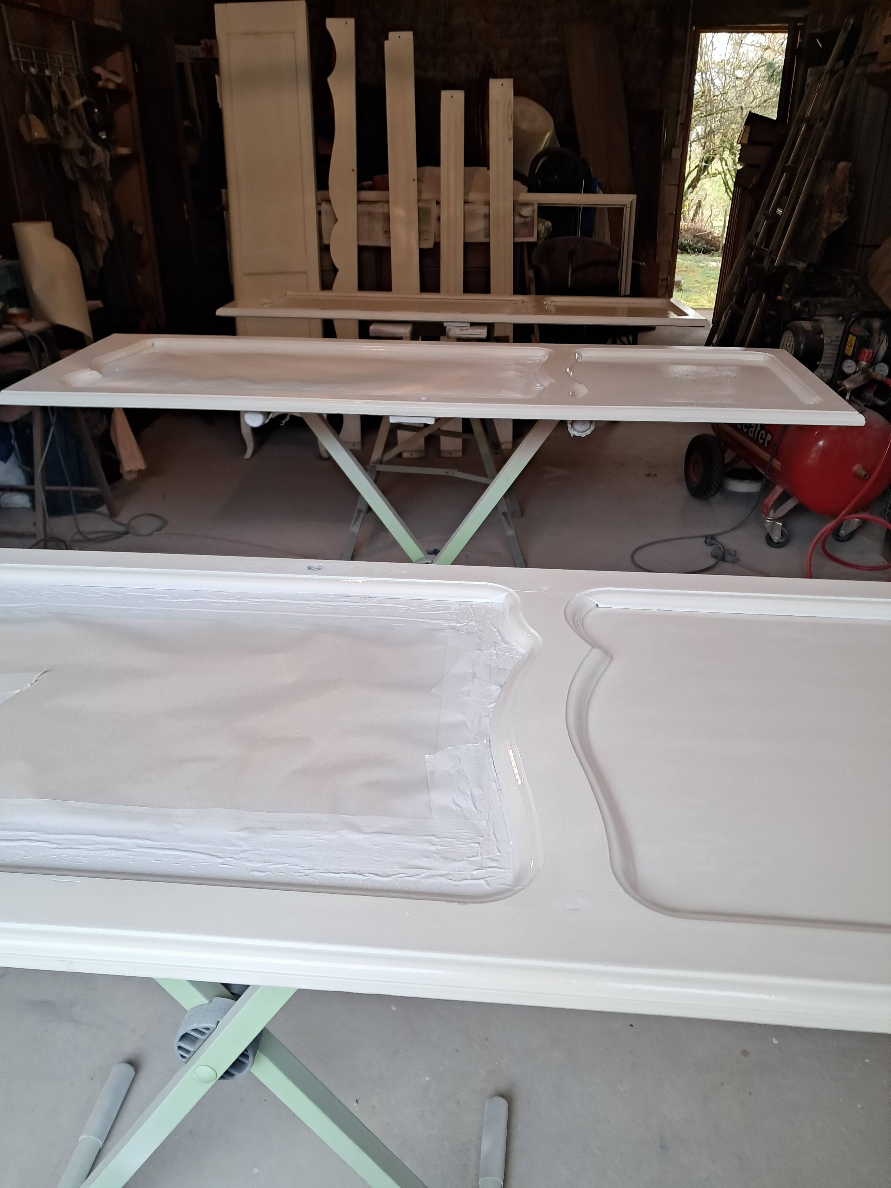 Small renovated beech bookshelf