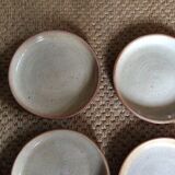 Series of 8 stoneware dessert plates