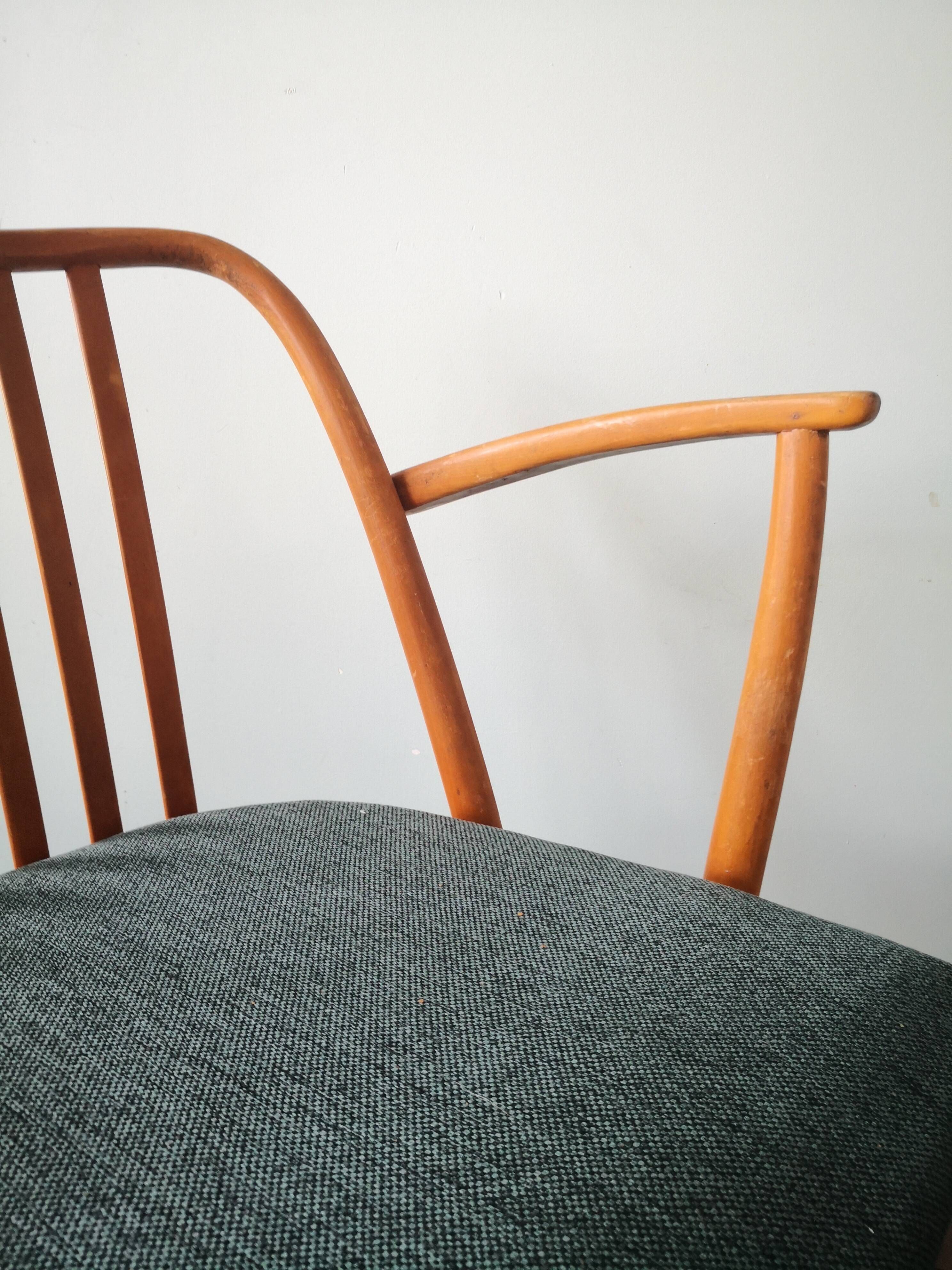Pair of Scandinavian style armchairs, Antonin Suman, for TON, Czech Meal, 70s