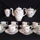 Art Nouveau coffee service for 8 people in Paris porcelain.
