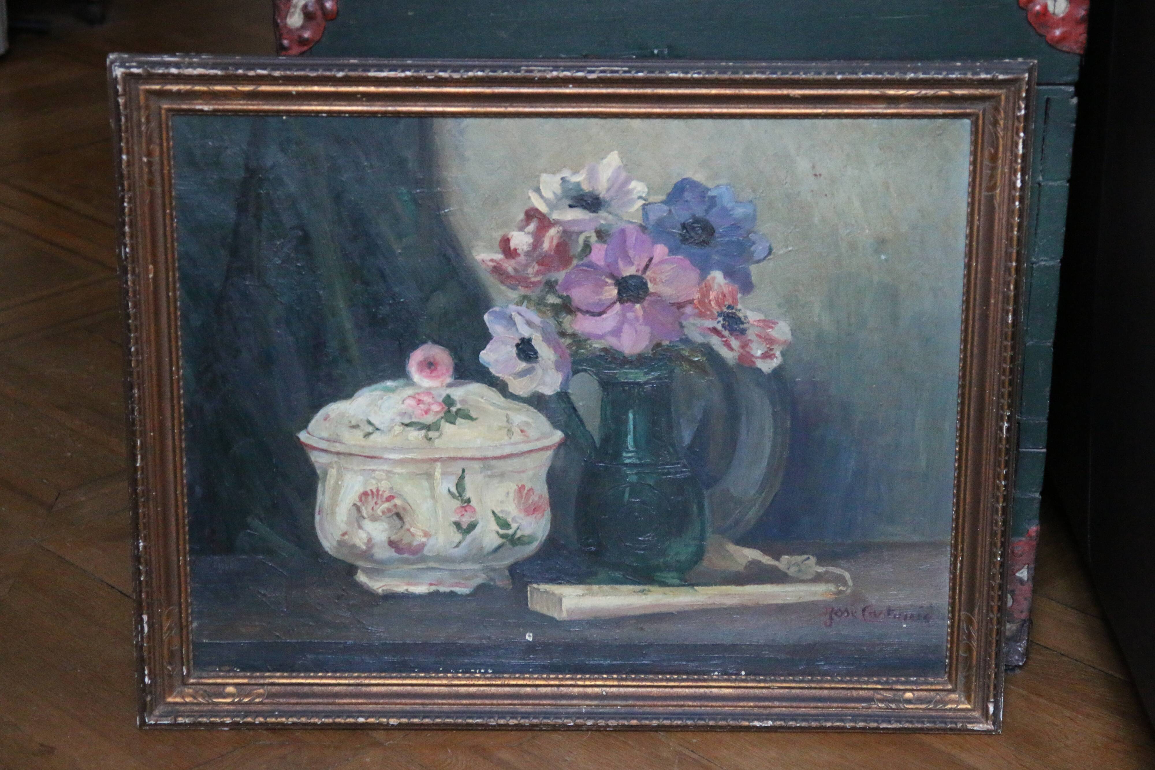 José Castanié oil on canvas exhibited at the FABRE Museum in Montpellier 68.5 x 53.5 cm