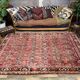Tapis Abadeh vintage traditionnel 250x169 cm, tapis oriental fait main.