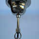 Modern hammered chrome metal suspension