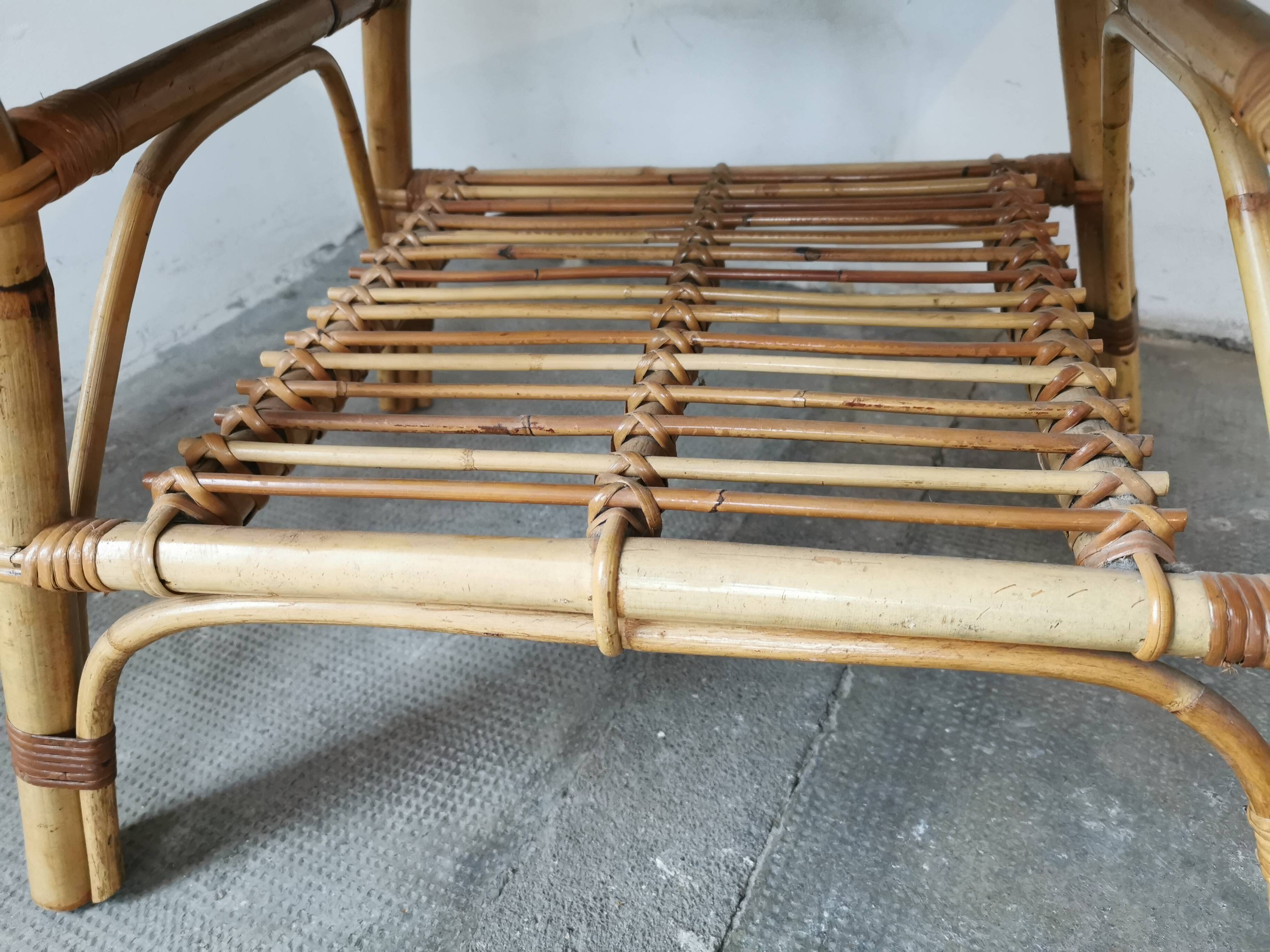 Rattan coffee table