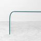 Vintage Fiam Italia coffee table in curved glass minimalist design 1970s
