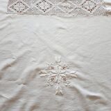 Rectangular cotton tablecloth embroidered