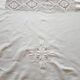 Rectangular cotton tablecloth embroidered