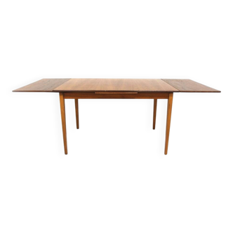 Table de salle à manger "portefeuille" en teck, Suède, 1960