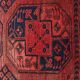 Antique Turkmen Ersari hand-knotted wool carpet 1920s