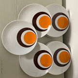 Set of 10 vintage plates