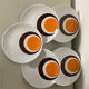 Set of 10 vintage plates