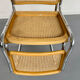 Set of 2 Italian cantilever chairs in cane Cesca 1970s,