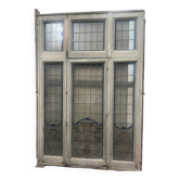 Fenêtre a imposte en vitrail Art Déco vers 1900 XX siècle