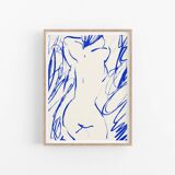 Female figure giclee print, 50x70cm