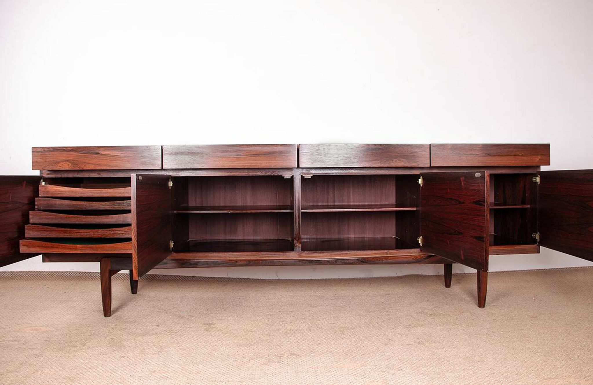 Danish Enfilade in Rosewood, model FA 66, Ib Kofod-Larsen for Faarup.